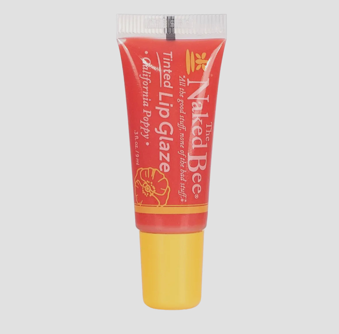California Poppy Tinted Lip Glaze, The Naked Bee