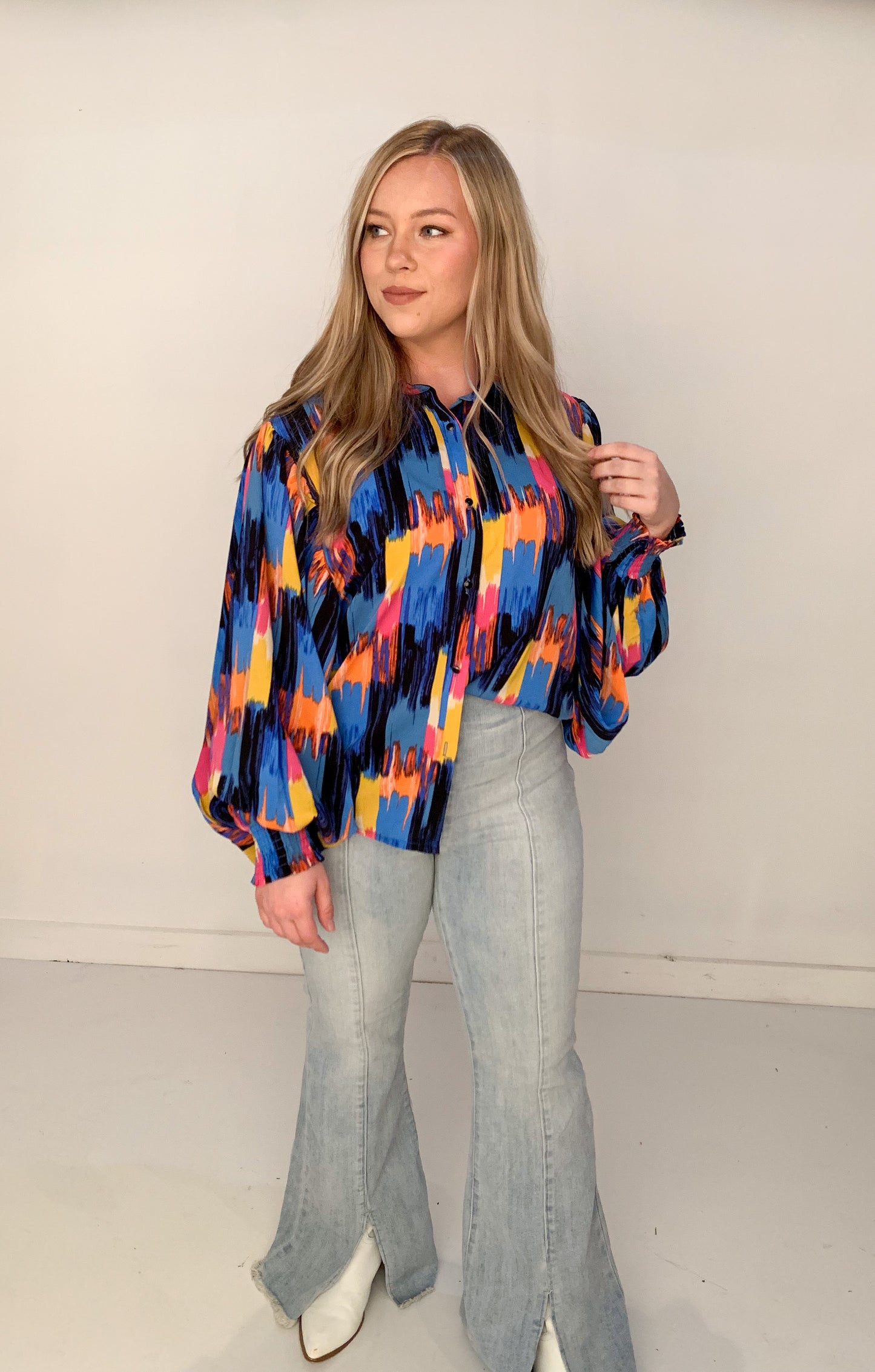 Bold Office Blouse, Multi