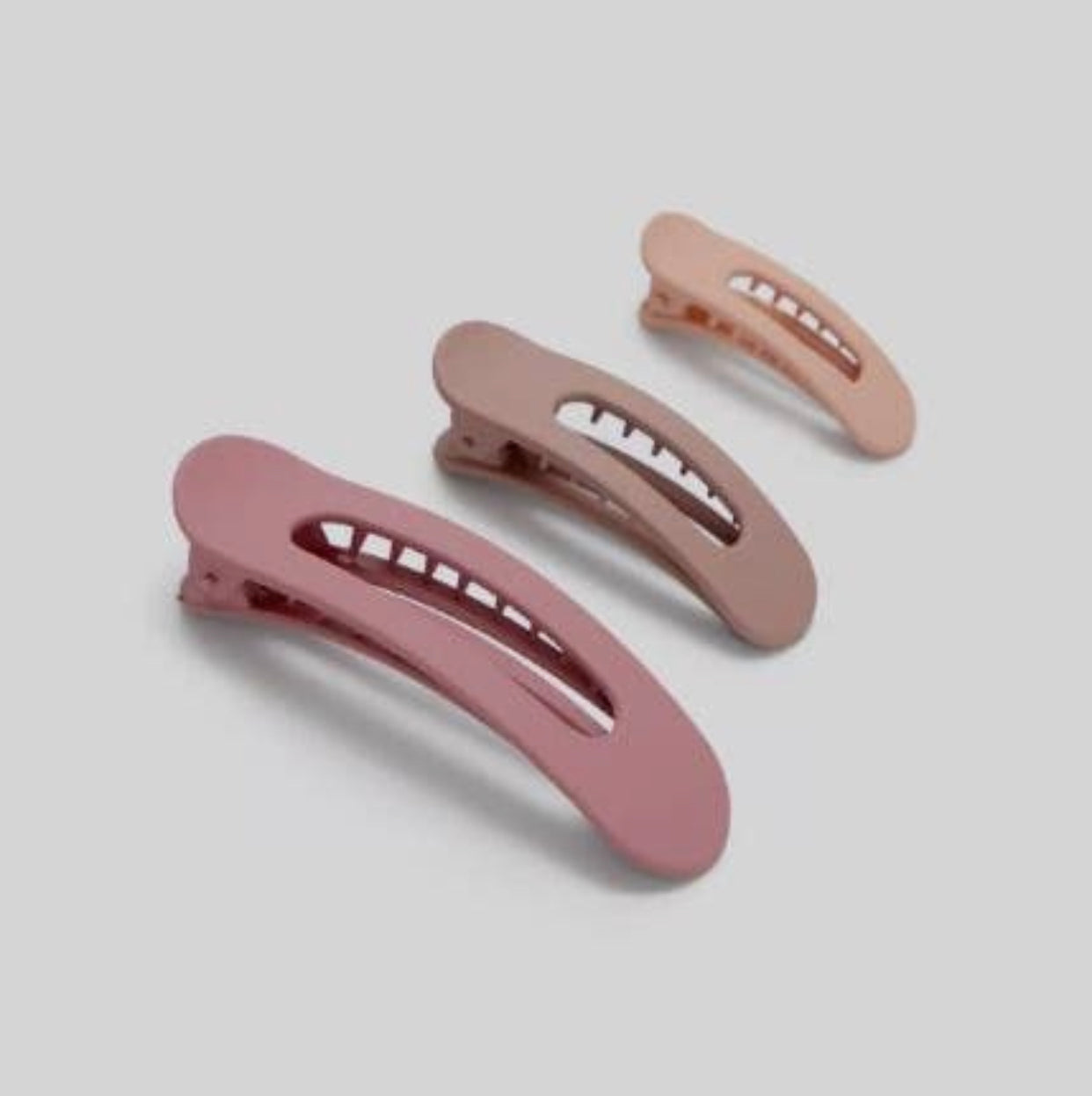 Kitsch Flat Lay Claw Clip 3 pc Set, Terracotta