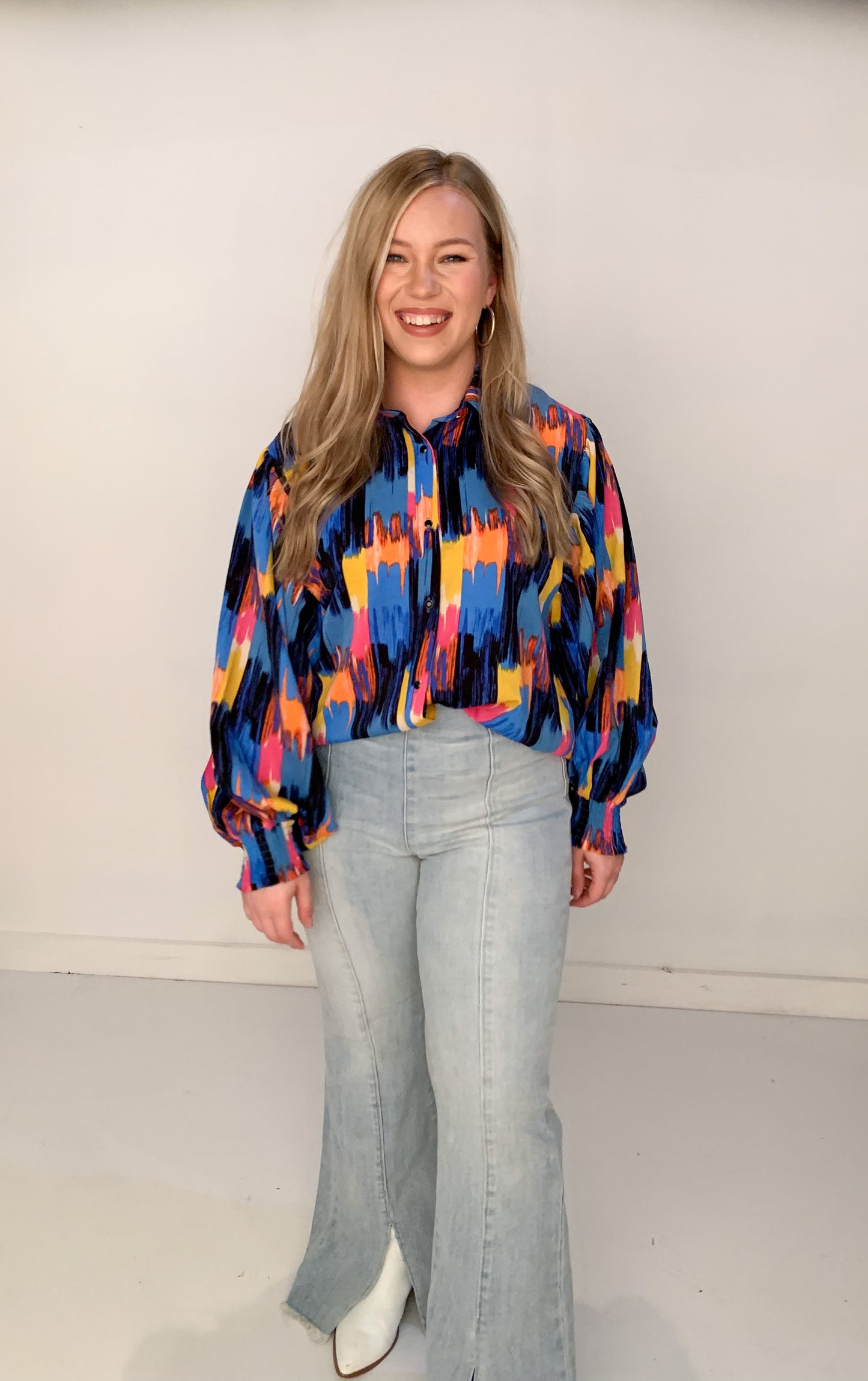 Bold Office Blouse, Multi
