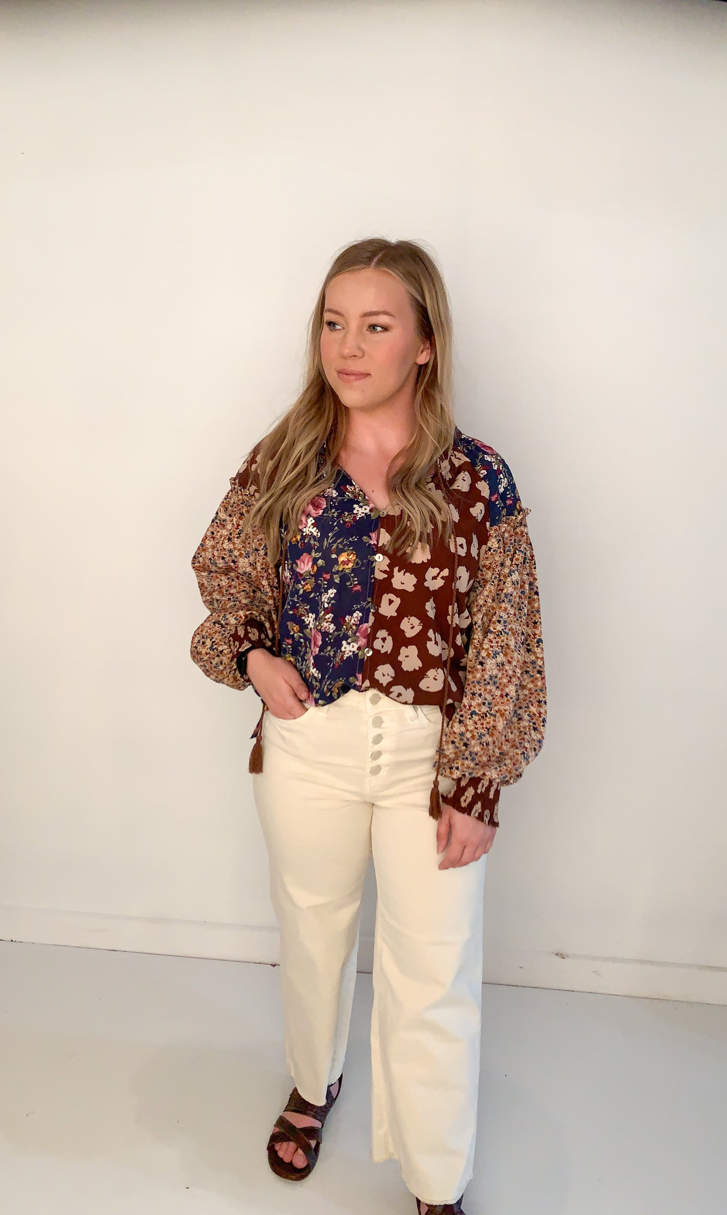 Kylie Woven Fall Blouse