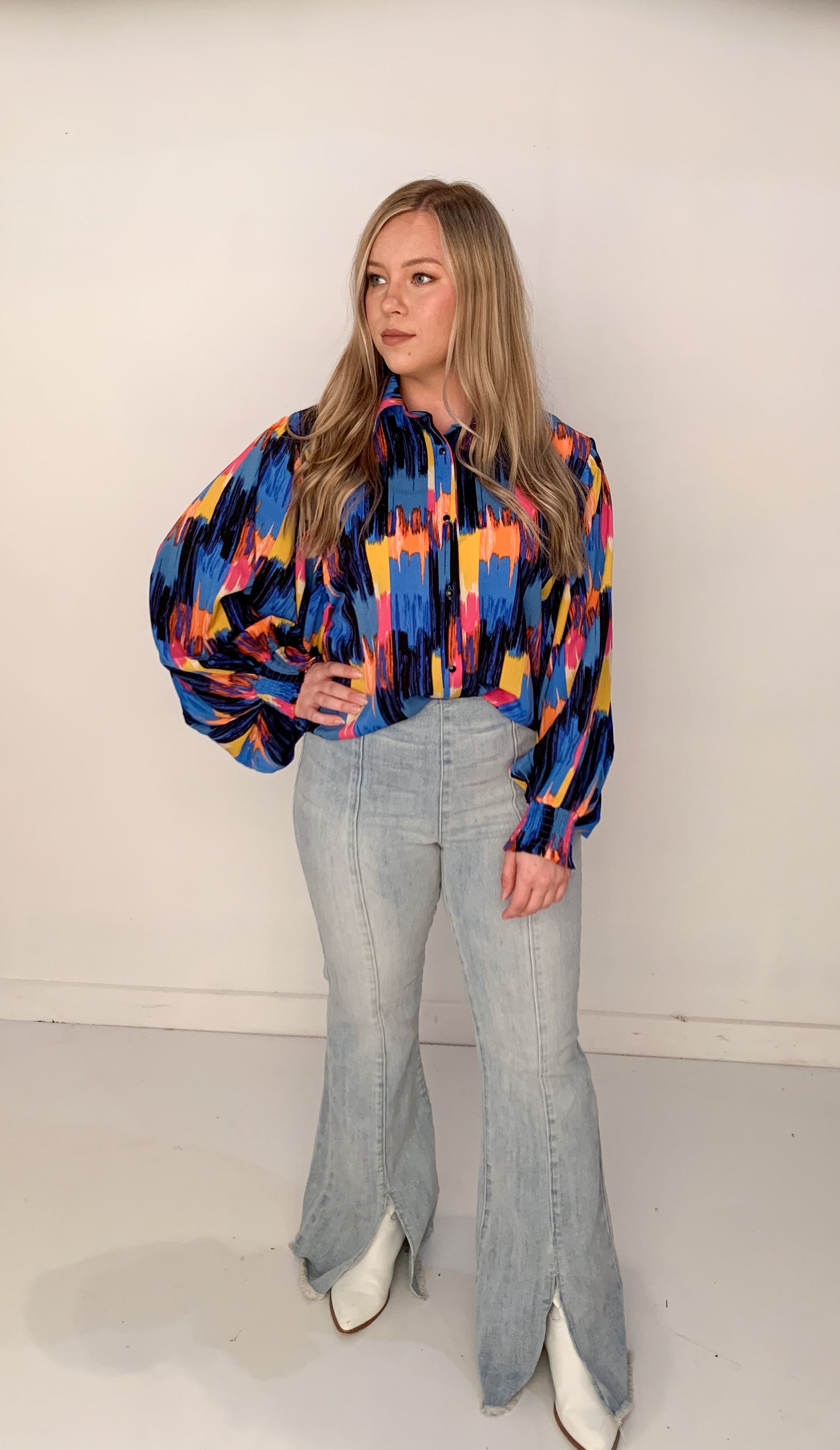 Bold Office Blouse, Multi
