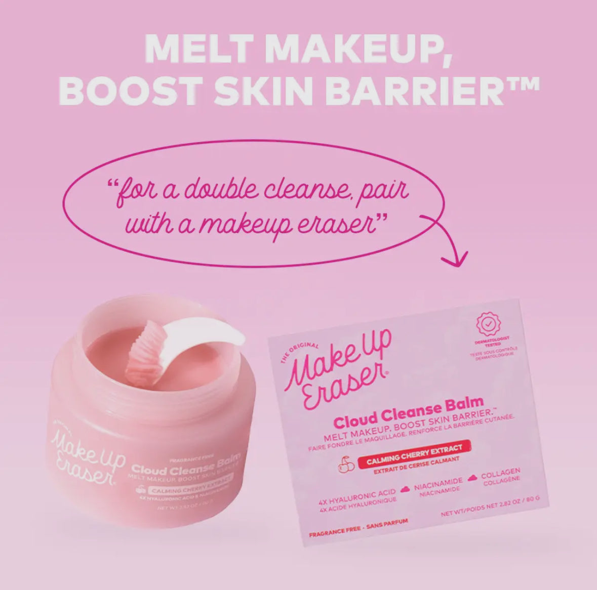 Makeup Eraser Cloud Cleanse Balm, Emulsifying Korean Formula