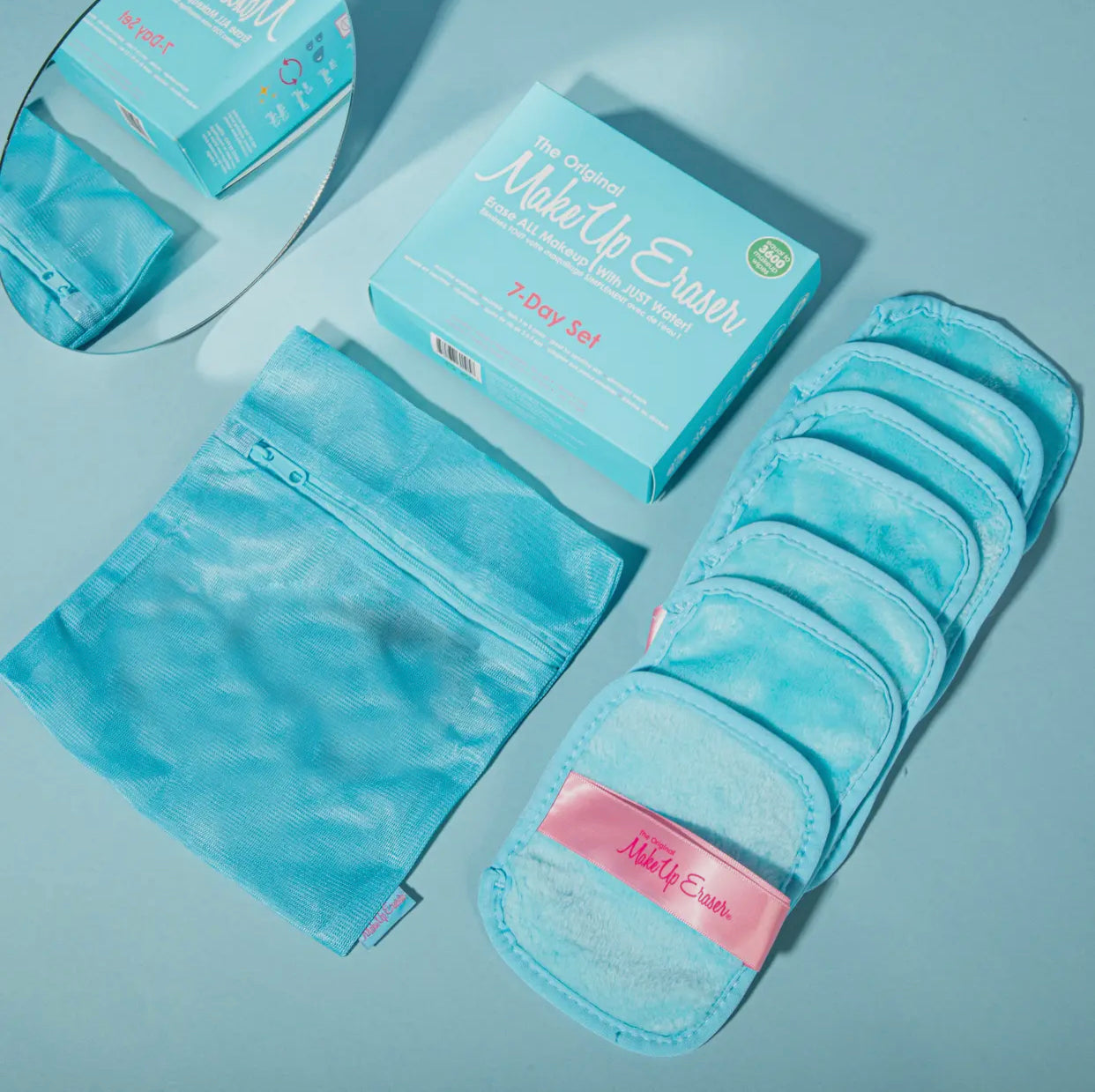 MakeUp Eraser 7-Day Set, Chill Blue