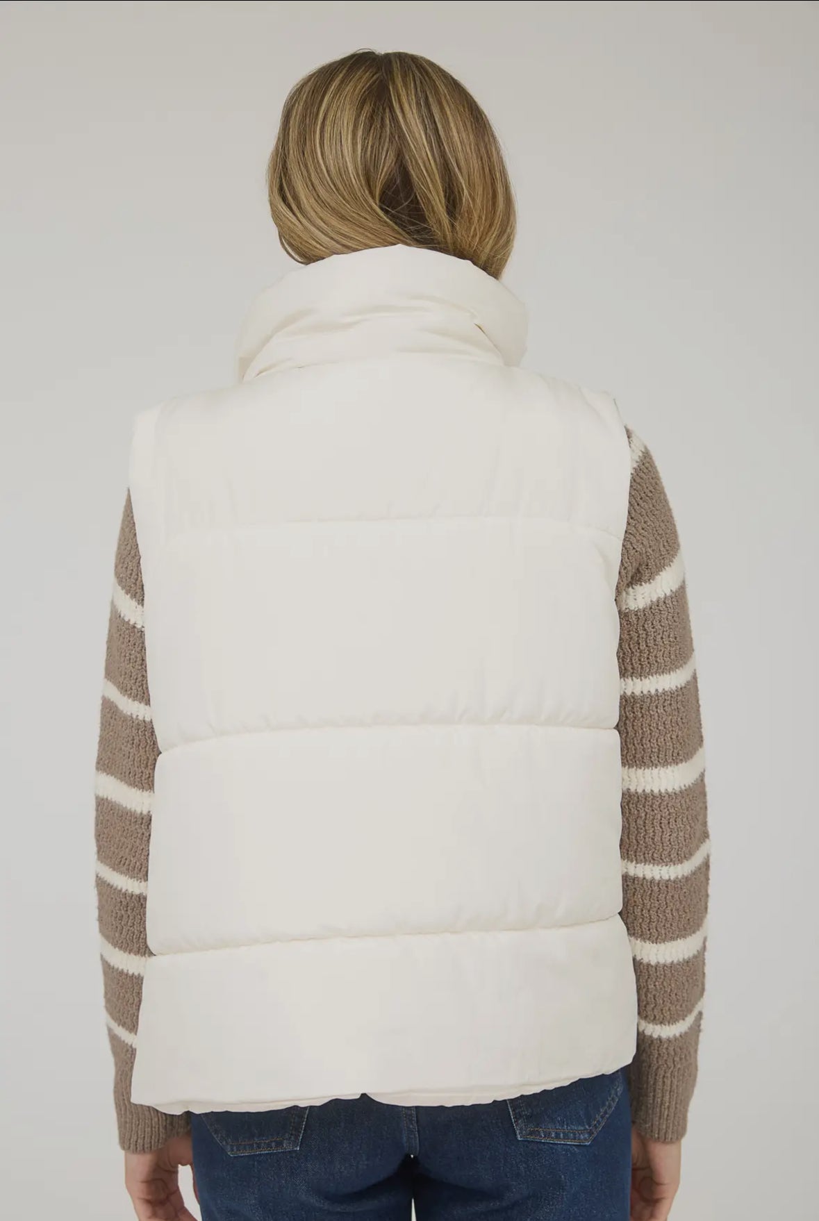 Whitney Puffer Vest, Ivory