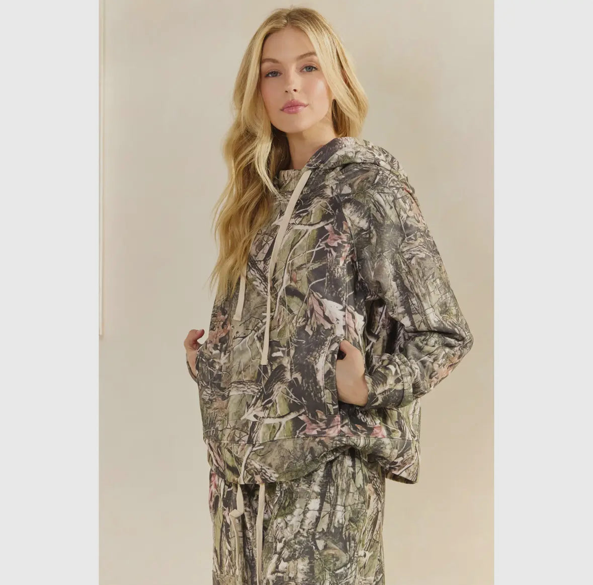 Tilly French Terry Camo Hoodie, Mossy Oak
