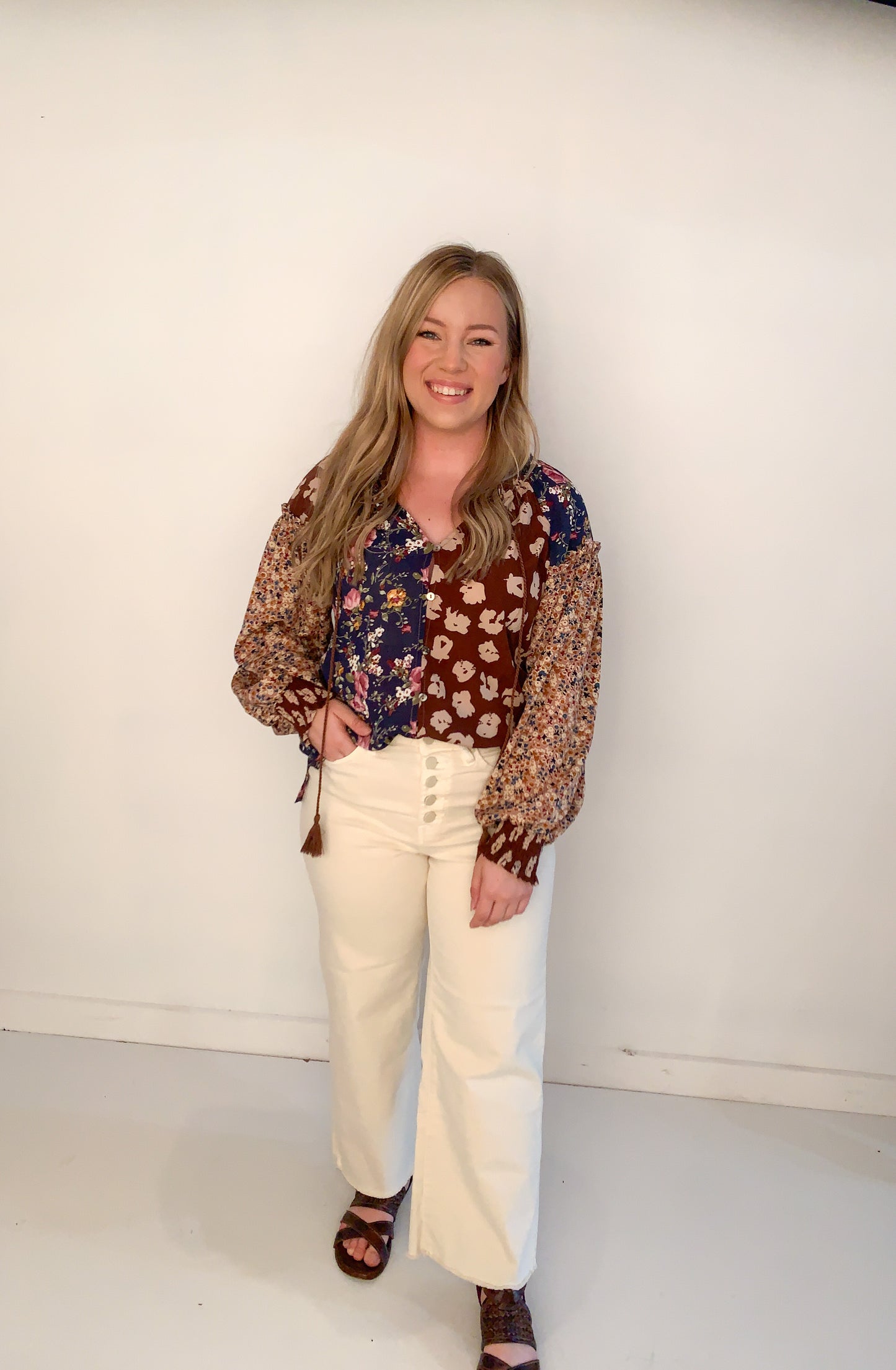 Kylie Woven Fall Blouse