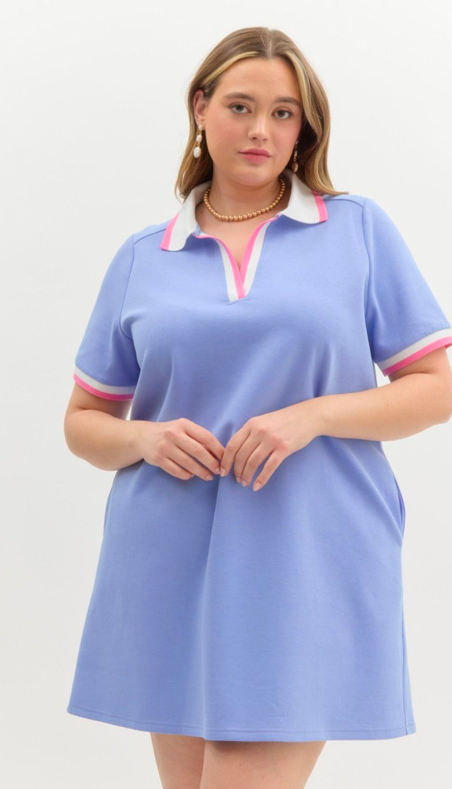 Maya Pullover Mini Dress, Blue