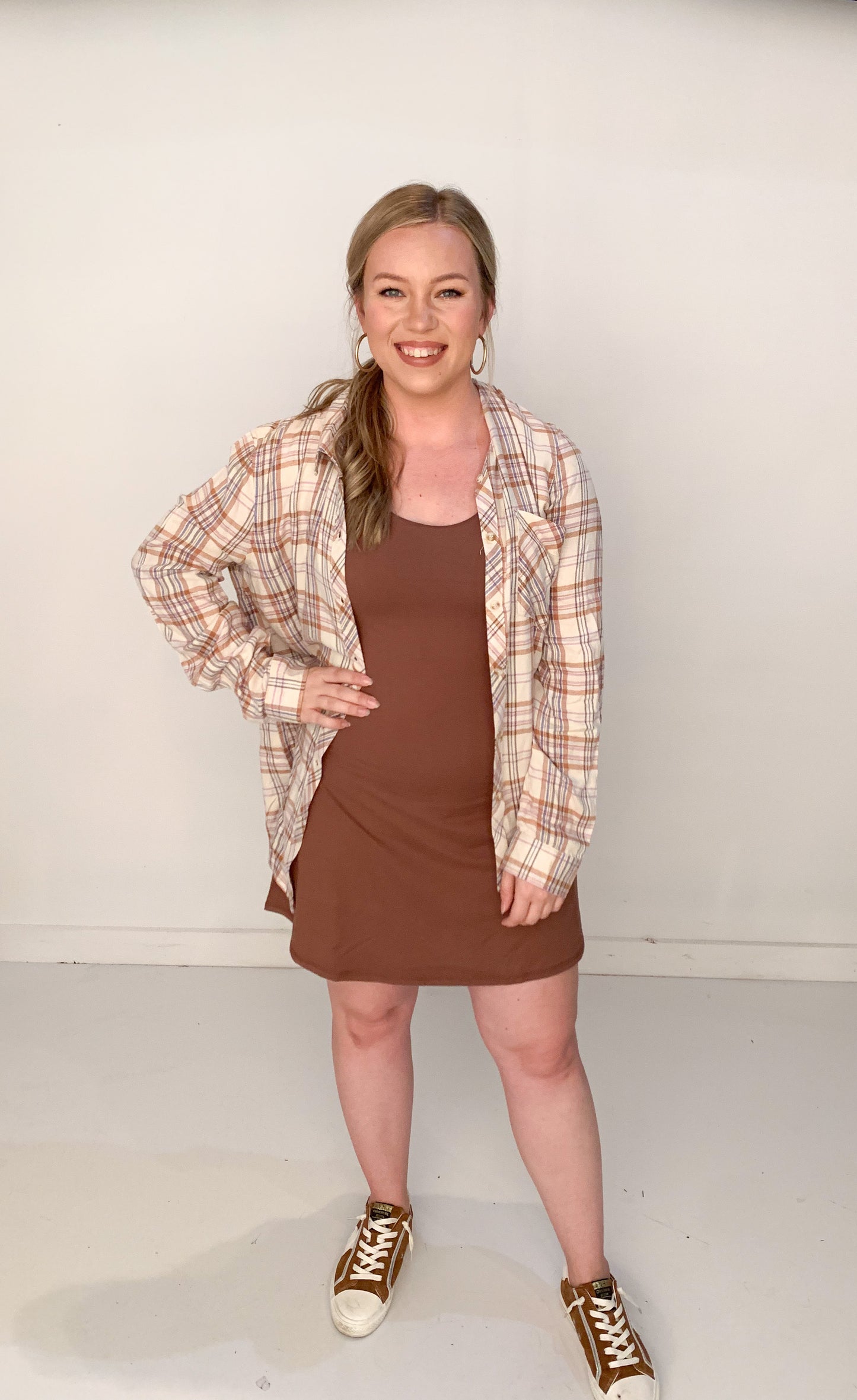 Busy B Activewear Dress, Chocolate