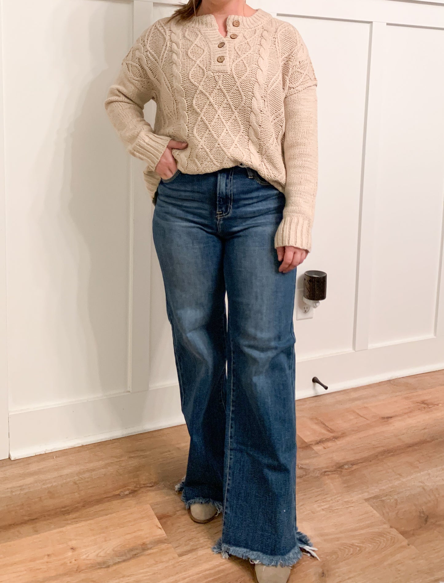 Mac High Rise Wide Leg Jeans, Risen Jeans