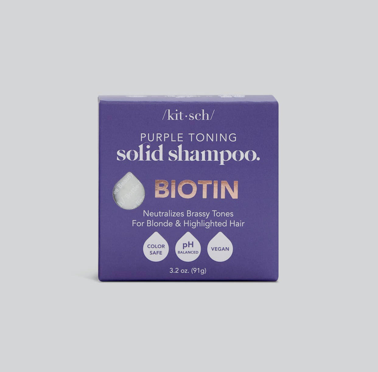 Kitsch Purple Toning Solid Shampoo Bar