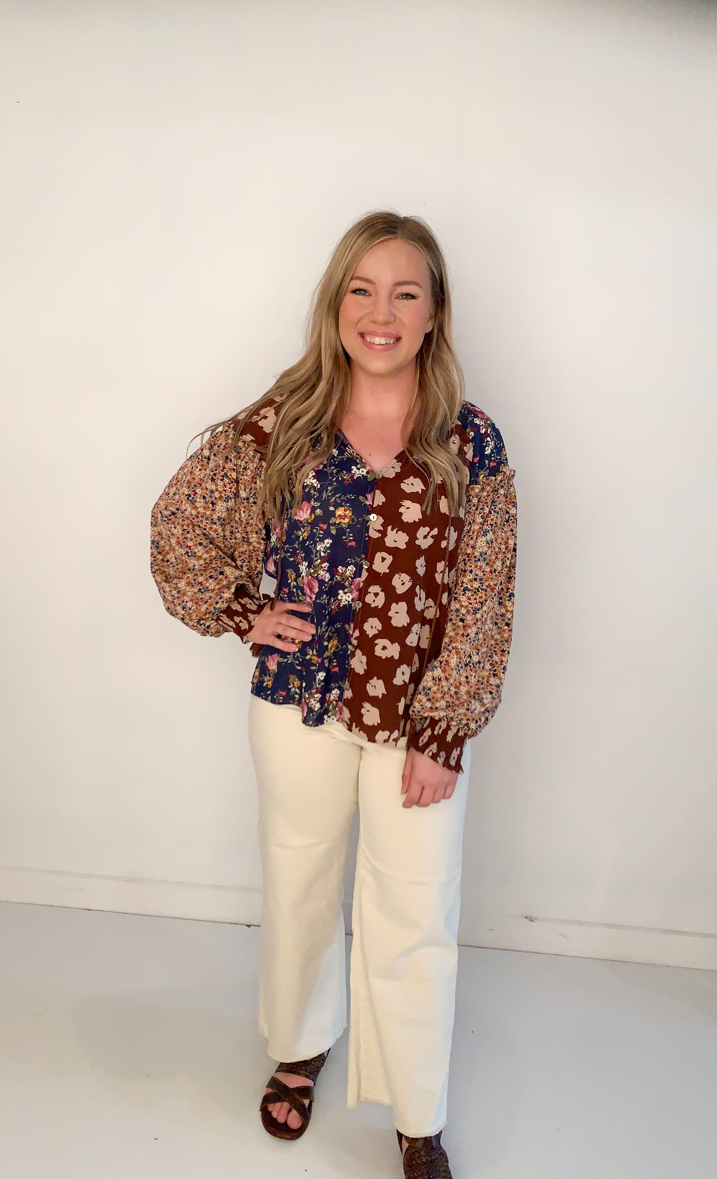 Kylie Woven Fall Blouse