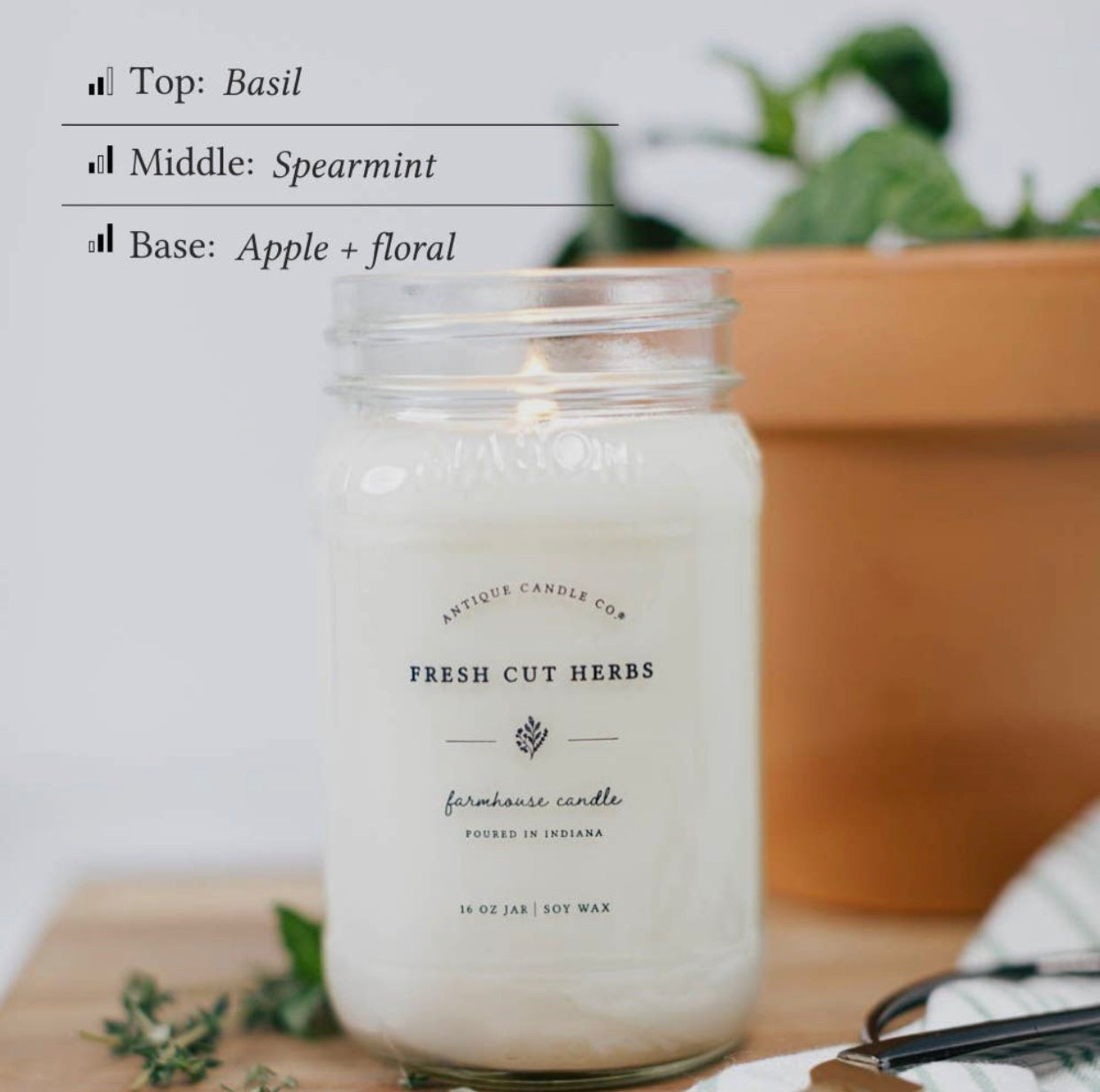 Fresh Cut Herbs Antique Candle Co.