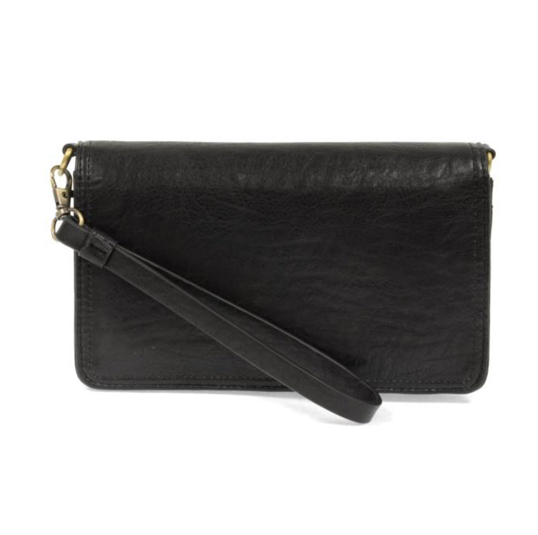 Billie Mini Organizer Crossbody Bag, Black