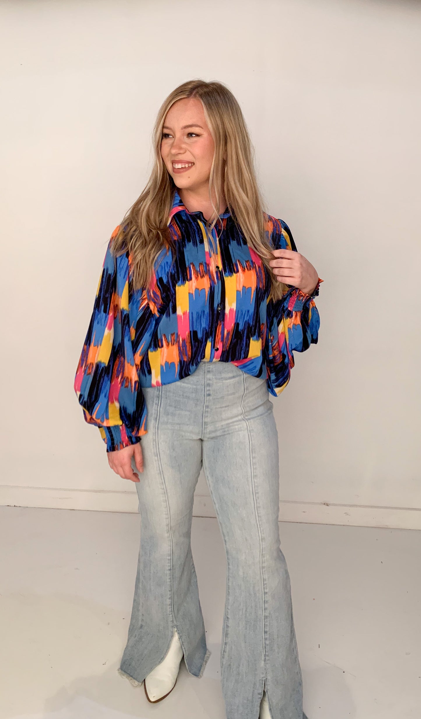 Bold Office Blouse, Multi