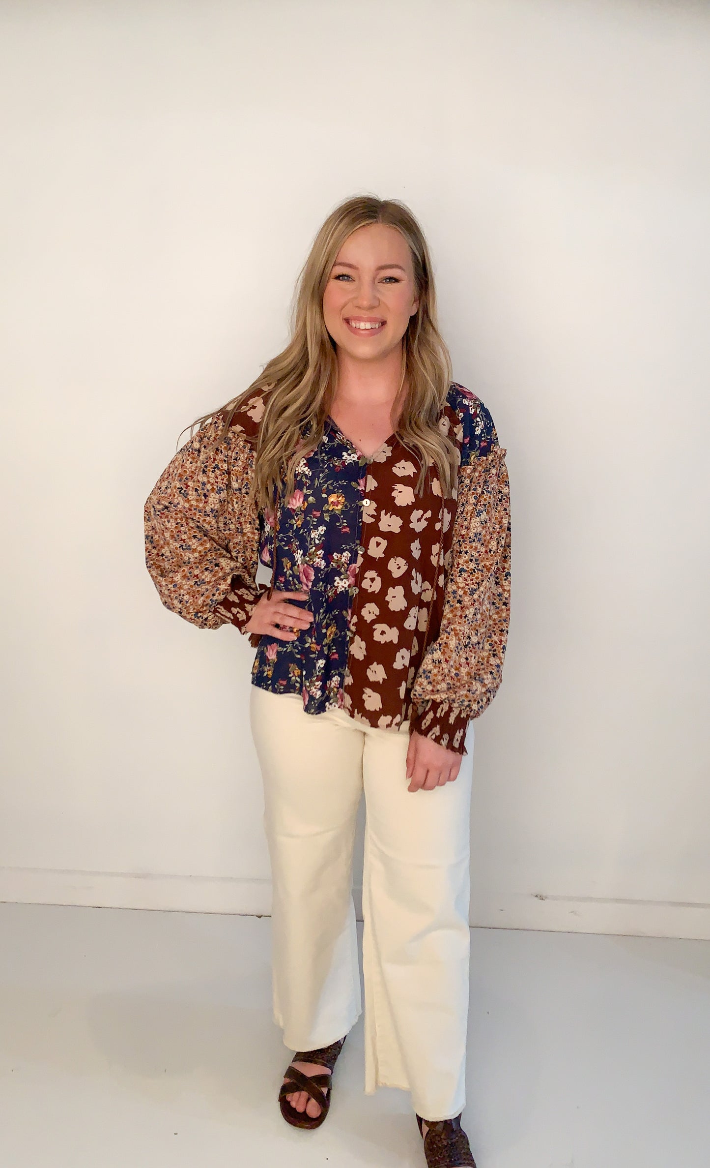 Kylie Woven Fall Blouse