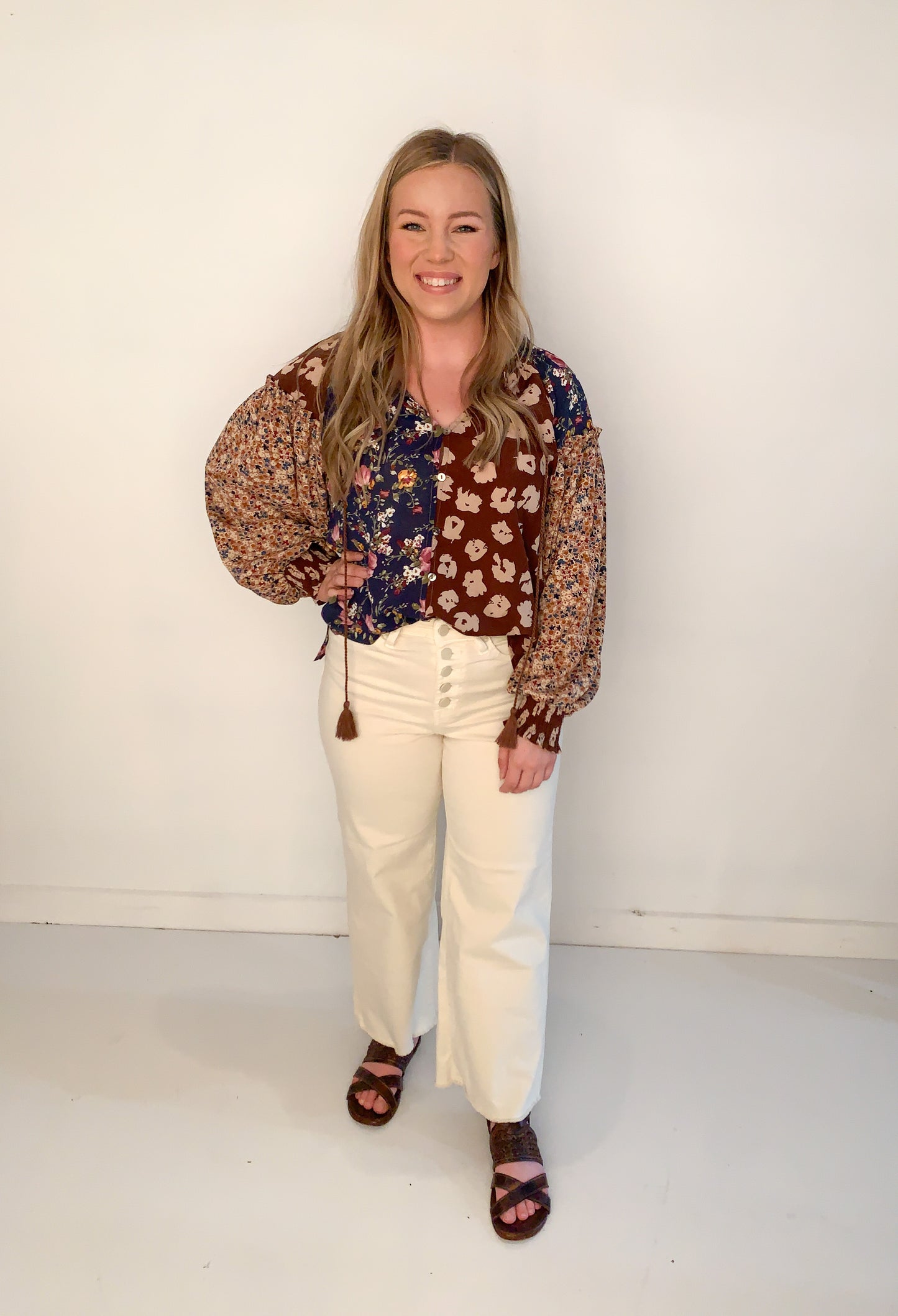 Kylie Woven Fall Blouse