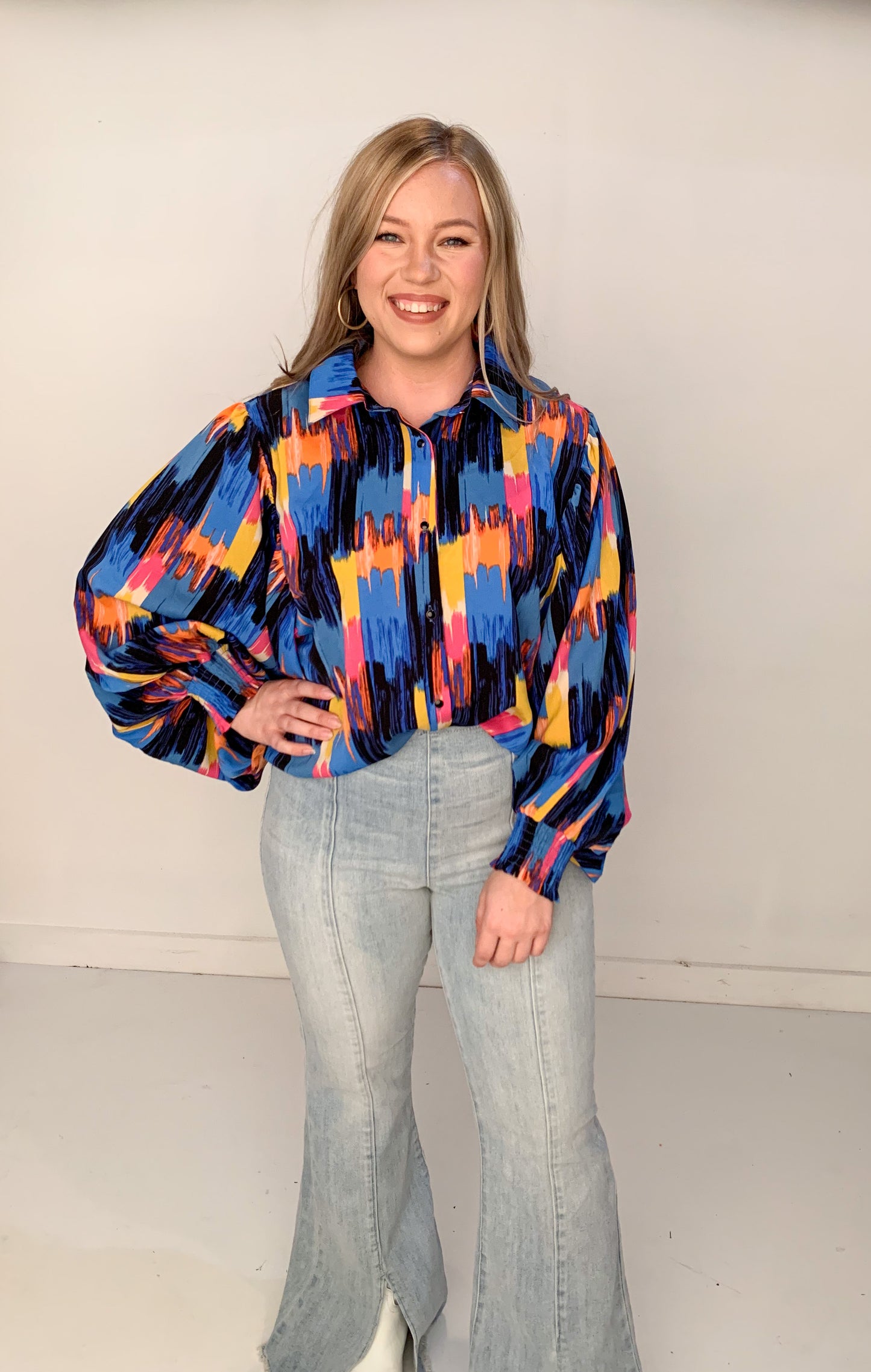 Bold Office Blouse, Multi