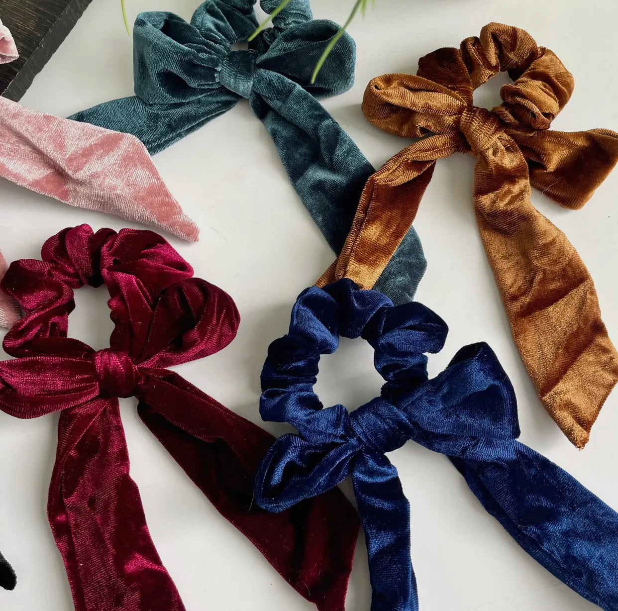 Velvet Scrunchie Bows