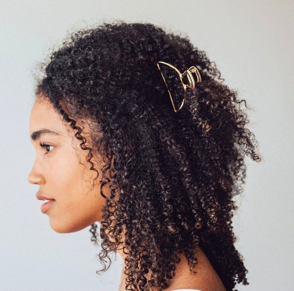 Kitsch Open Shape Claw Clip, Gold
