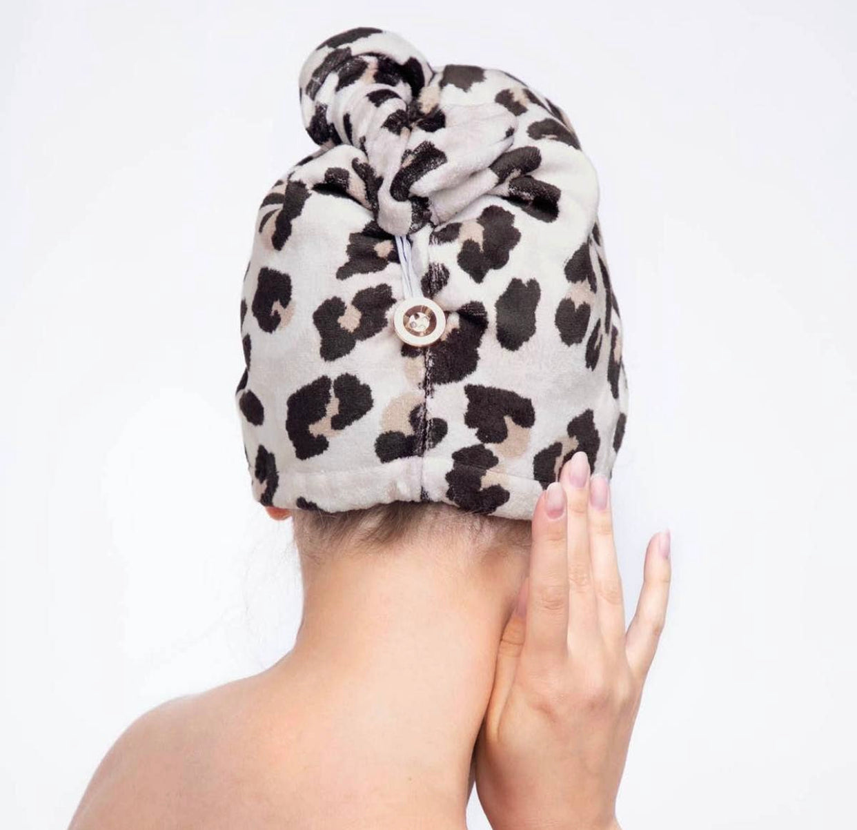 Kitsch Quick Dry Hair Towel, Leopard