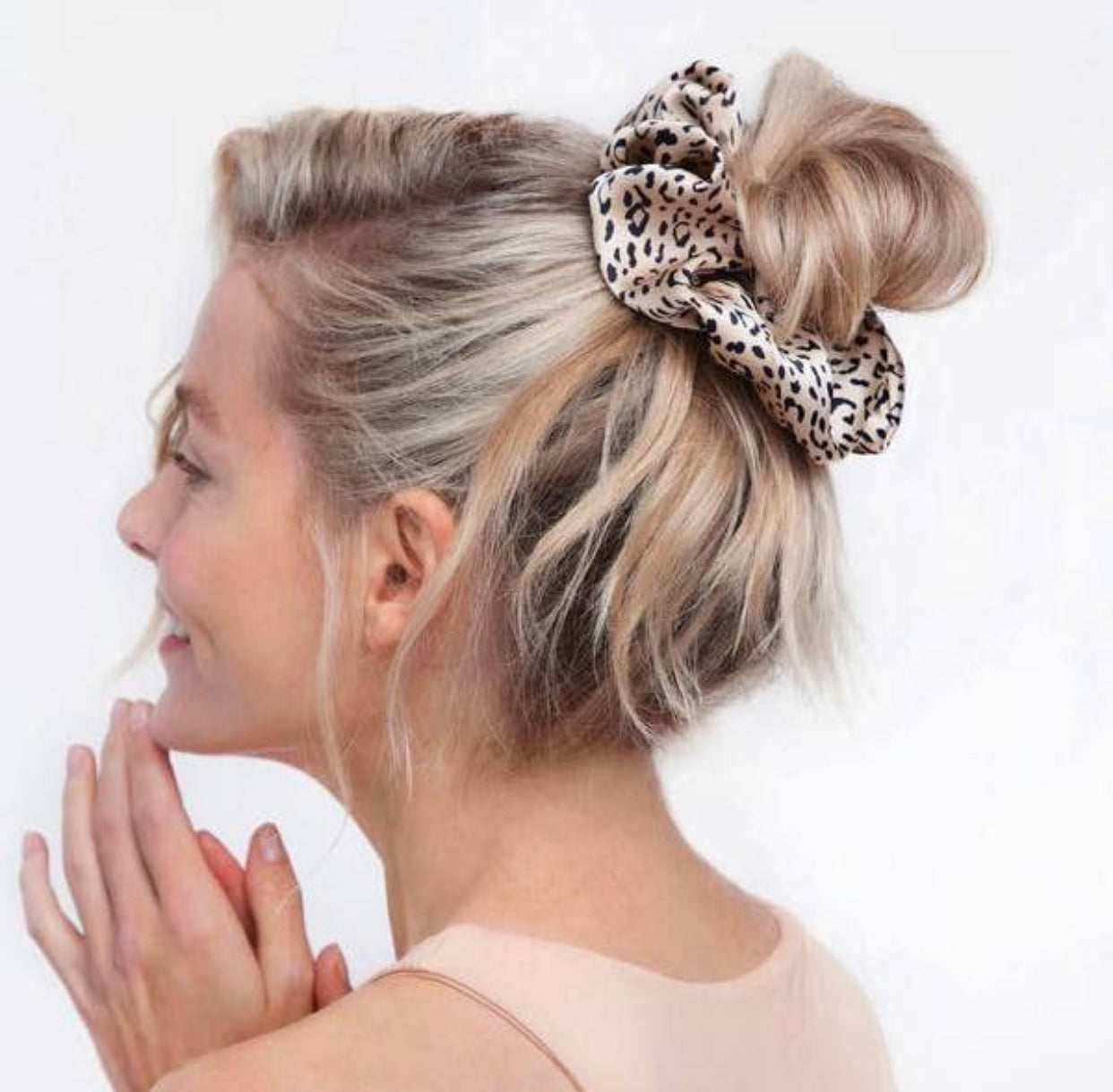 Kitsch Leopard Satin Brunch Scrunchie