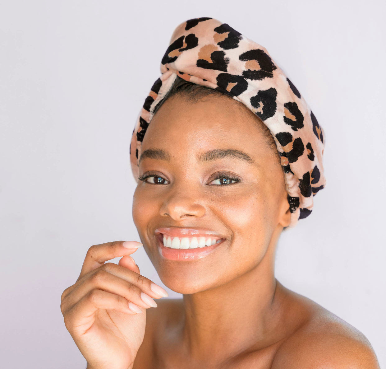 Kitsch Quick Dry Hair Towel, Leopard