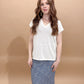 Jennifer Lightweight V-Neck Sweater Tank, Off White