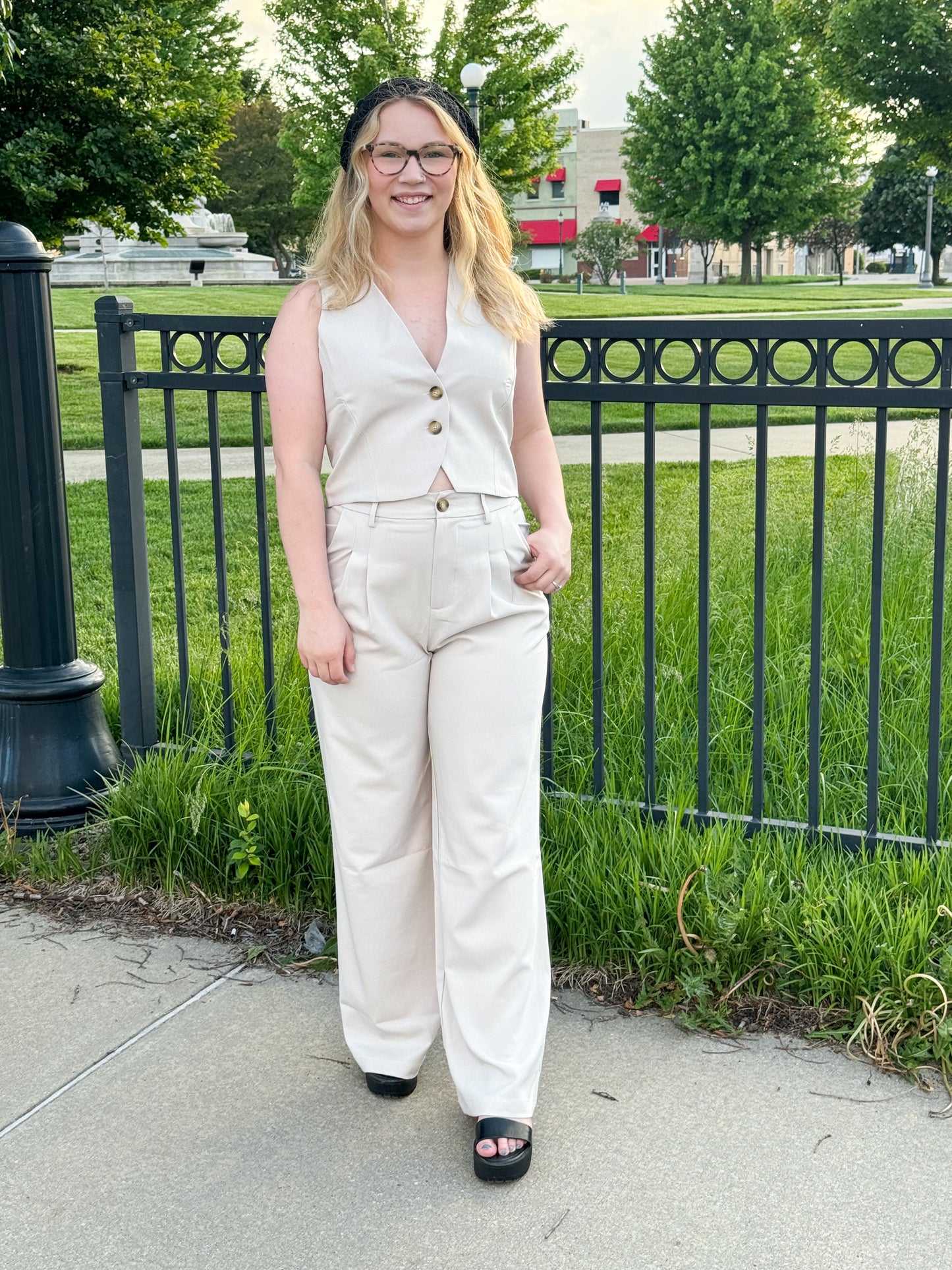 Madilyn Trousers, Oatmeal