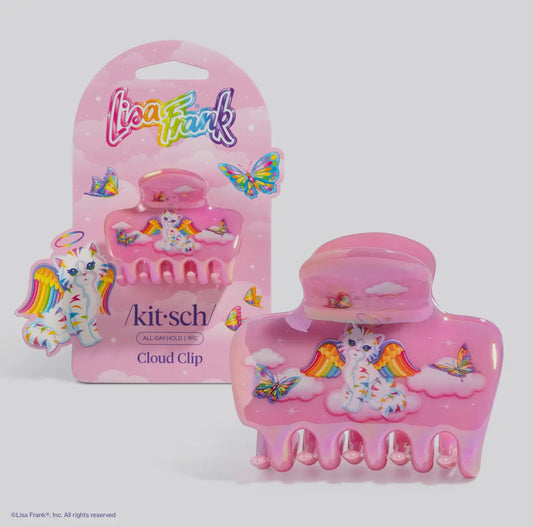 Kitsch x Lisa Frank Cloud Clip in Angel Kitty