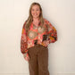 Lila Chocolate Denim Cropped Wide Leg Jeans