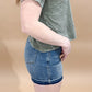 Jessa Tummy Control Vintage Wash Release Hem Shorts, Judy Blue