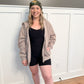 Iggy French Terry Zip Up Hoodie, Taupe
