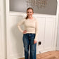 Jessie High Rise Wide Leg Dark Wash Jeans, Risen Jeans