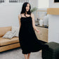 The Jones Tiered Tank Midi Dress, Black