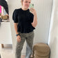 Jenni Leopard Wide Leg Pants, High Rise