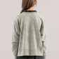 Annie Mineral Wash Crewneck Top, Olive