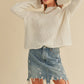 Irma Boxy Knit Sweater, Ivory