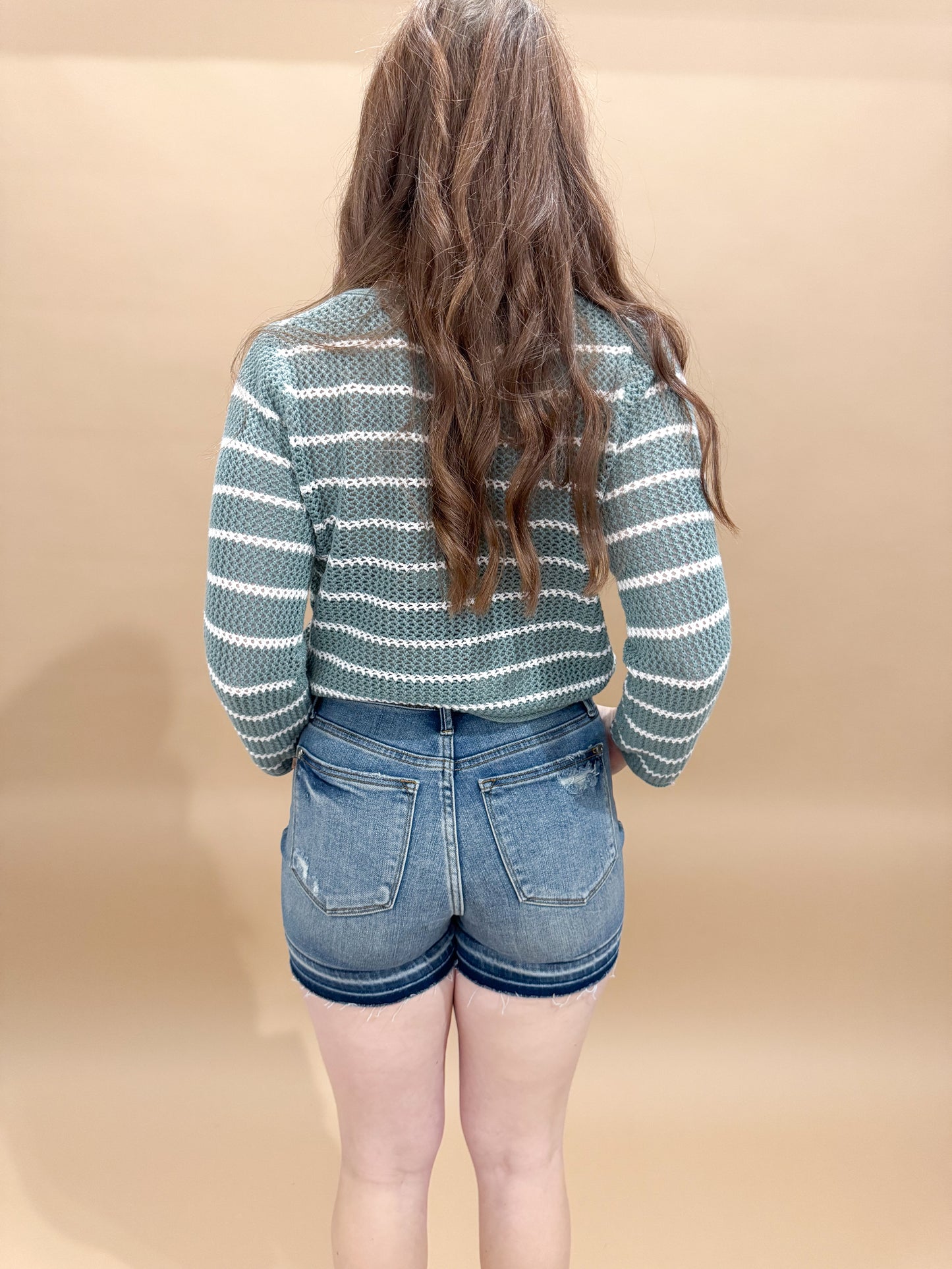 Jessa Tummy Control Vintage Wash Release Hem Shorts, Judy Blue