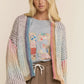 June Rainbow Stripe Open Cardigan, Rainbow