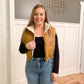 Noel Reversible Puffer Vest, Camel