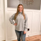 Tucker Mock Turtle Neck Sweater, Heather Gray