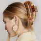 Kitsch Recycled Plastic Assorted Claw Clips, Rectangle Open Shape