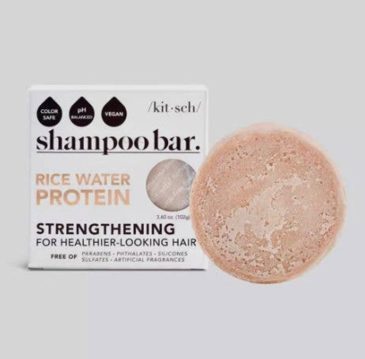 Kitsch Rice Water Protein Shampoo Bar For Hair Growth