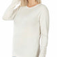 Xena Brushed Microfiber Long Sleeve Top, Bone