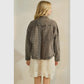 Abigail Leopard Print Denim Jacket