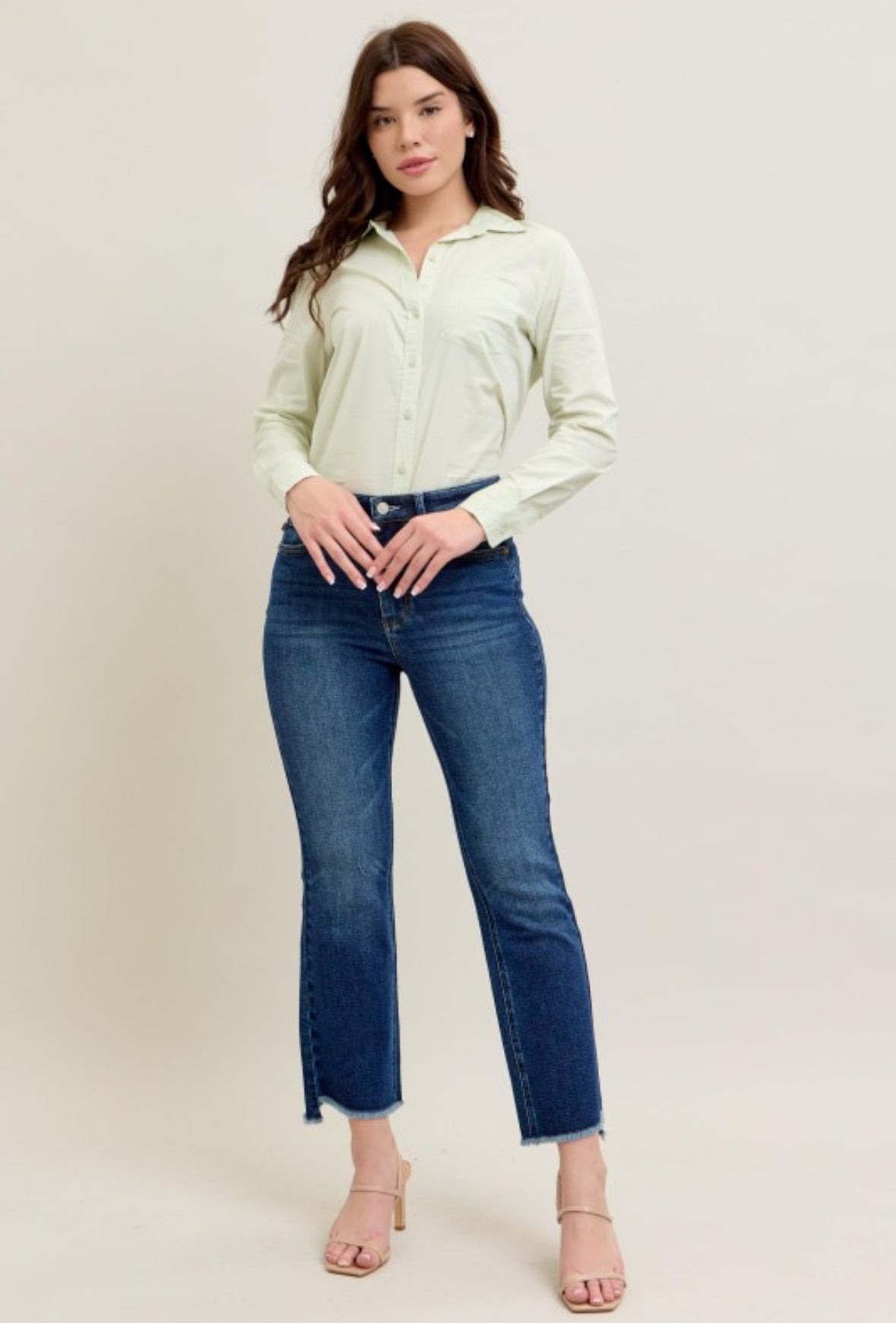 Minnie Dark Wash High Rise Kick Flare Jeans, Judy Blue