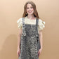 Jae Animal Print Oversized Wide Leg Overalls, Animal Print