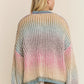 June Rainbow Stripe Open Cardigan, Rainbow