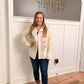 Warmin' Up Suede Button Up Coat, Beige